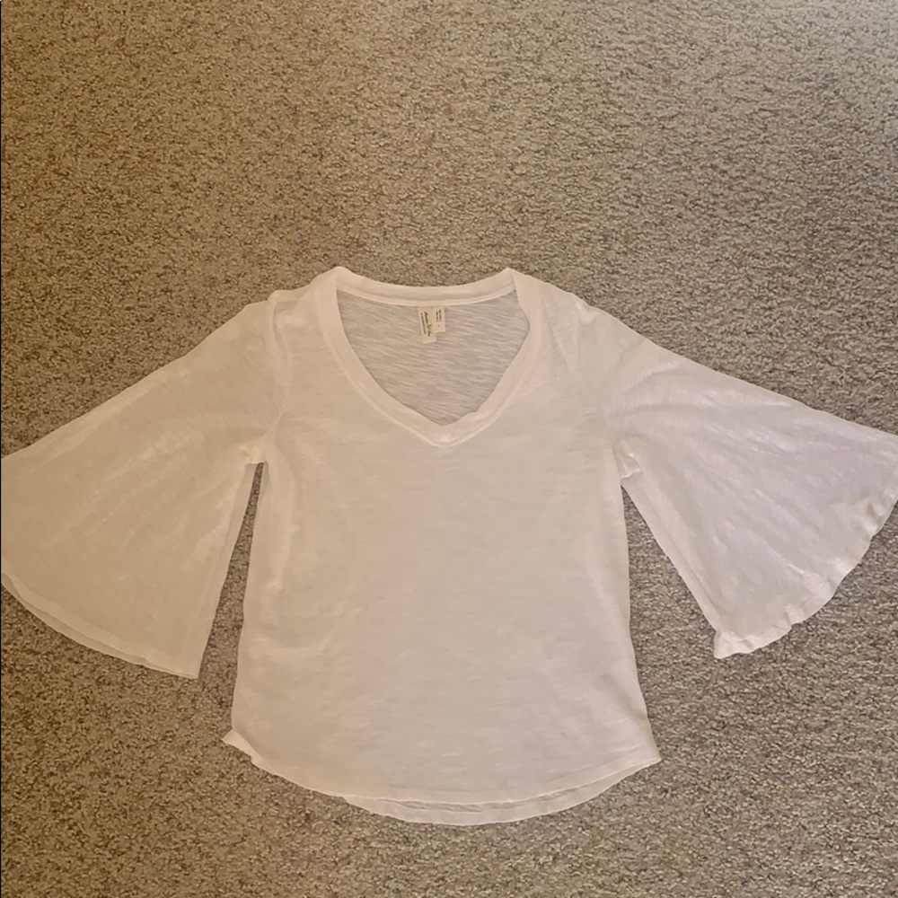 Anthropologie Bell Sleeve Top